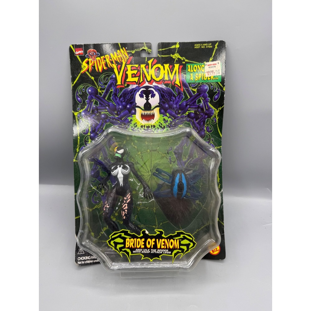 Marvel Toy Biz Spider-Man Bride of Venom Action Figure Along Came a Spider 1997